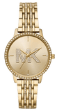 Buy Shop Michael Kors Melissa Pave Gold Dial Gold Steel Strap Watch for Women - MK4371 USA Online