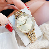 Buy Shop Michael Kors Melissa Quartz Gold Dial Gold Steel Strap Watch for Women - MK4368 USA Online