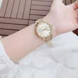 Buy Shop Michael Kors Melissa Quartz Gold Dial Gold Steel Strap Watch for Women - MK4368 USA Online
