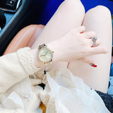 Buy Shop Michael Kors Melissa Quartz Gold Dial Gold Steel Strap Watch for Women - MK4368 USA Online
