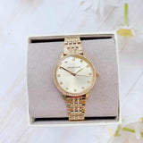 Buy Shop Michael Kors Melissa Quartz Gold Dial Gold Steel Strap Watch for Women - MK4368 USA Online