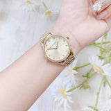 Buy Shop Michael Kors Melissa Quartz Gold Dial Gold Steel Strap Watch for Women - MK4368 USA Online