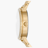 Buy Shop Michael Kors Melissa Quartz Gold Dial Gold Steel Strap Watch for Women - MK4368 USA Online