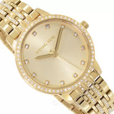 Buy Shop Michael Kors Melissa Quartz Gold Dial Gold Steel Strap Watch for Women - MK4368 USA Online