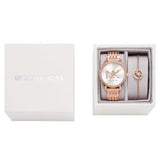 Buy Shop Michael Kors Melissa Quartz Silver Dial Rose Gold Steel Strap Watch for Women - MK1052 USA Online