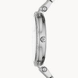 Buy Shop Michael Kors Melissa Quartz Silver Dial Silver Steel Strap Watch for Women - MK4367 USA Online