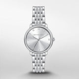 Buy Shop Michael Kors Melissa Quartz Silver Dial Silver Steel Strap Watch for Women - MK4367 USA Online
