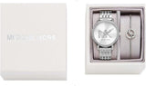 Buy Shop Michael Kors Melissa Quartz Silver Dial Silver Steel Strap Watch for Women - MK4370 USA Online