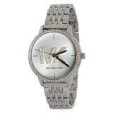 Buy Shop Michael Kors Melissa Quartz Silver Dial Silver Steel Strap Watch for Women - MK4370 USA Online