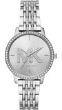 Buy Shop Michael Kors Melissa Quartz Silver Dial Silver Steel Strap Watch for Women - MK4370 USA Online