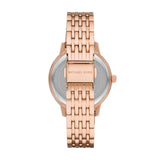 Buy Shop Michael Kors Melissa Three Hand Rose Gold Dial Rose Gold Steel Strap Watch For Women - MK4369 USA Online