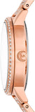 Buy Shop Michael Kors Melissa Three Hand Rose Gold Dial Rose Gold Steel Strap Watch For Women - MK4369 USA Online