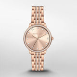 Buy Shop Michael Kors Melissa Three Hand Rose Gold Dial Rose Gold Steel Strap Watch For Women - MK4369 USA Online