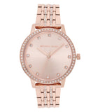 Buy Shop Michael Kors Melissa Three Hand Rose Gold Dial Rose Gold Steel Strap Watch For Women - MK4369 USA Online