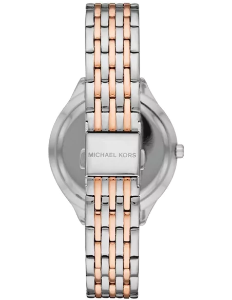 Buy Shop Michael Kors Mindy Three Hand White Dial Two Tone Steel Strap Watch For Women - MK7077 USA Online