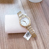 Buy Shop Michael Kors Mindy Three Hand White Dial Rose Gold Steel Strap Watch for Women - MK7078 USA Online