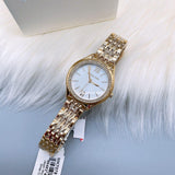 Buy Shop Michael Kors Mindy Three Hand White Dial Rose Gold Steel Strap Watch for Women - MK7078 USA Online