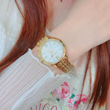 Buy Shop Michael Kors Mindy Three Hand White Dial Rose Gold Steel Strap Watch for Women - MK7078 USA Online