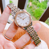 Buy Shop Michael Kors Mindy Three Hand White Dial Two Tone Steel Strap Watch For Women - MK7077 USA Online