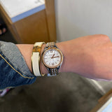 Buy Shop Michael Kors Mindy Three Hand White Dial Two Tone Steel Strap Watch For Women - MK7077 USA Online