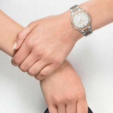 Buy Shop Michael Kors Mindy Three Hand White Dial Two Tone Steel Strap Watch For Women - MK7077 USA Online