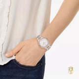 Buy Shop Michael Kors Mindy Three Hand White Dial Two Tone Steel Strap Watch For Women - MK7077 USA Online