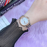 Buy Shop Michael Kors Mindy Three Hand White Dial Two Tone Steel Strap Watch For Women - MK7077 USA Online