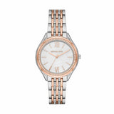 Buy Shop Michael Kors Mindy Three Hand White Dial Two Tone Steel Strap Watch For Women - MK7077 USA Online