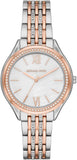 Buy Shop Michael Kors Mindy Three Hand White Dial Two Tone Steel Strap Watch For Women - MK7077 USA Online
