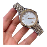 Buy Shop Michael Kors Mindy Three Hand White Dial Two Tone Steel Strap Watch For Women - MK7084 USA Online