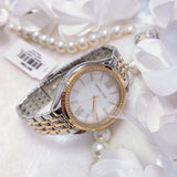 Buy Shop Michael Kors Mindy Three Hand White Dial Two Tone Steel Strap Watch For Women - MK7084 USA Online
