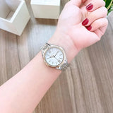 Buy Shop Michael Kors Mindy Three Hand White Dial Two Tone Steel Strap Watch For Women - MK7084 USA Online