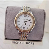 Buy Shop Michael Kors Mindy Three Hand White Dial Two Tone Steel Strap Watch For Women - MK7084 USA Online
