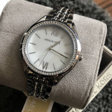 Buy Shop Michael Kors Mindy White Dial Silver Steel Strap Watch For Women - MK7075 USA Online