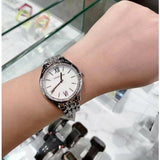 Buy Shop Michael Kors Mindy White Dial Silver Steel Strap Watch For Women - MK7075 USA Online