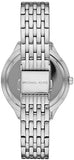 Buy Shop Michael Kors Mindy White Dial Silver Steel Strap Watch For Women - MK7075 USA Online