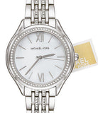 Buy Shop Michael Kors Mindy White Dial Silver Steel Strap Watch For Women - MK7075 USA Online
