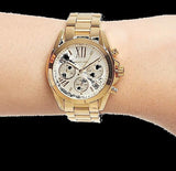 Buy Shop Michael Kors Lexington Quartz Gold Dial Gold Steel Strap Watch For Women - MK6267 USA Online