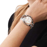 Buy Shop Michael Kors Bradshaw Chronograph White Dial Two Tone Steel Strap Watch For Women - MK7258 USA Online