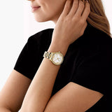 Buy Shop Michael Kors Mini Camille Chronograph White Dial Rose Gold Steel Strap Watch For Women - MK6844 USA Online