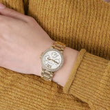 Buy Shop Michael Kors Mini Camille Chronograph White Dial Rose Gold Steel Strap Watch For Women - MK6844 USA Online