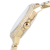 Buy Shop Michael Kors Mini Camille Chronograph White Dial Rose Gold Steel Strap Watch For Women - MK6844 USA Online