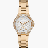 Buy Shop Michael Kors Mini Camille Chronograph White Dial Rose Gold Steel Strap Watch For Women - MK6844 USA Online