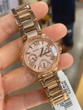 Buy Shop Michael Kors Mini Camille Multifunction Rose Gold Dial Rose Gold Steel Strap Watch For Women - MK7273 USA Online