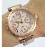 Buy Shop Michael Kors Mini Camille Multifunction Rose Gold Dial Rose Gold Steel Strap Watch For Women - MK7273 USA Online