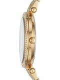 Buy Shop Michael Kors Mini Darci Quartz Black Dial Gold Steel Strap Watch For Women - MK3738 USA Online