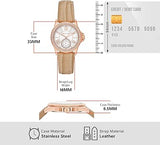 Buy Shop Michael Kors Mini Everest Crystals White Dial Brown Leather Strap Watch for Women - MK4719 USA Online