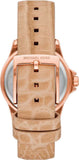 Buy Shop Michael Kors Mini Everest Crystals White Dial Brown Leather Strap Watch for Women - MK4719 USA Online