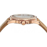 Buy Shop Michael Kors Mini Everest Crystals White Dial Brown Leather Strap Watch for Women - MK4719 USA Online