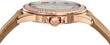 Buy Shop Michael Kors Mini Everest Crystals White Dial Brown Leather Strap Watch for Women - MK4719 USA Online